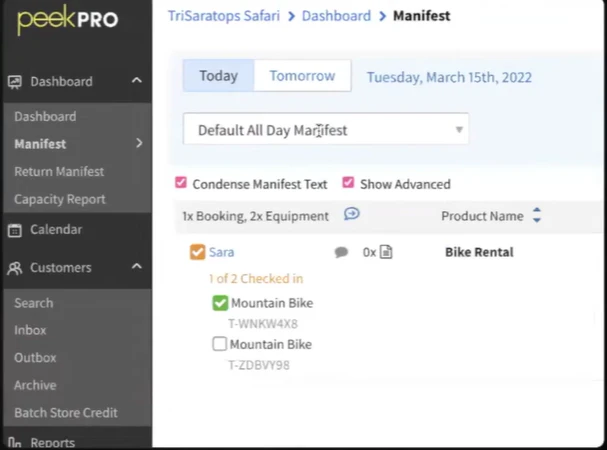 screenshot of Peek Pro